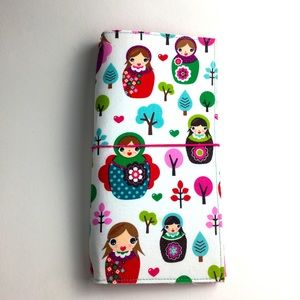 Handmade Fabric Midori Travelers Notebook With Inserts Russian Doll